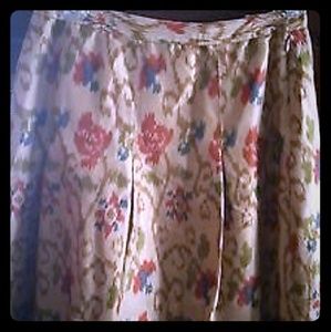 J.Jill silk lined Skirt 12, ikat print.